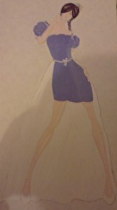 Robe de mariée moderne.