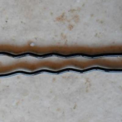 Epingles cheveux fleurs mauve cristal de swarovski.